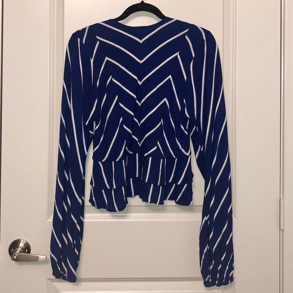 FREE PEOPLE Samifran Crop Flowy Blouse Size Medium - Picture 5 of 14